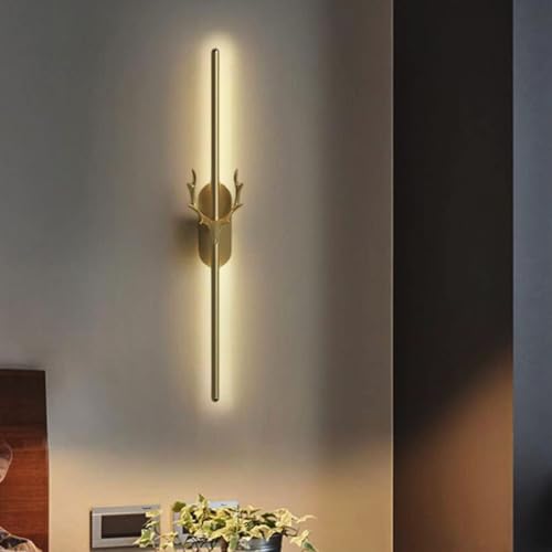 Image of Groeien Modern 3 Color LED Wall Sconce Regal Horn Wall Light for Bedroom Living Room Corridor Lighting Fixtures Wall Mount(Warm+Natural+Coolwhite)(Regal Horn)