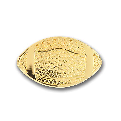 PinMart Football Chenille School Sports JV Varsity Letterman Lapel Pin – 1 Piece