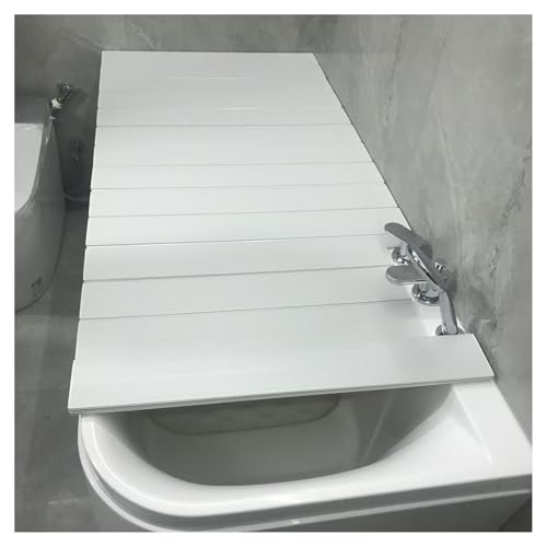 ShAzanz Bandeja Bañera Bandejas for Bañera Plegable Cubiertas Bañera PVC Tablero A Prueba De Polvo, 0,6cm Espesor Cubierta De Bañera Accesorios for Bañeras Cubierta Aislamiento Plegable(70x170x0.6cm)