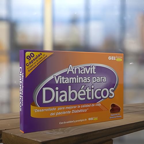 Productos Para La Diabetes, Anavit Vitaminas para Diabéticos 90 Cáps