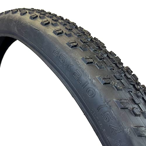 Two Duro Tire 26X2.10 Miner Mountain Bike Tires With Multi Purpose Tread And Folding Beads, Black #TOP4