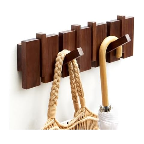 ESDOPA Walnut Piano Key Coat Rack Cover