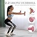 HIMESPORNER Pilates Equipment Kit for Home Workout, Pilates Ring and Ball Set with 2.2lb *2 Dumbbells, Fabric Resistance Bands, Tape Measure, Bag, Pilates Essentials Accessories for Women Yoga