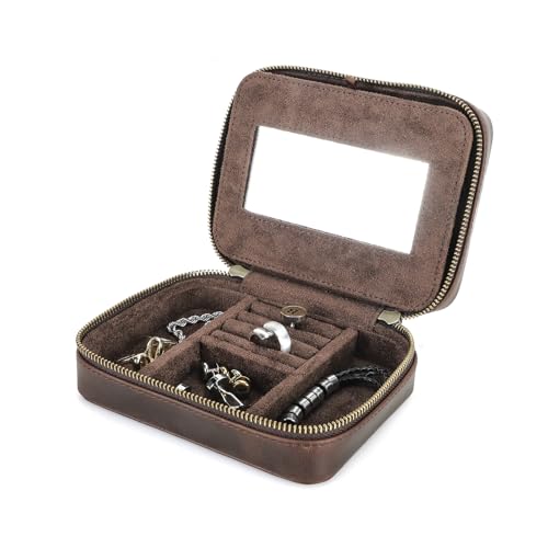 Estuche de viaje para joyas con forro suave y cierre de cremallera seguro 2