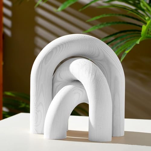QBMYCN 3Pcs Wood Arch Decorative, Pine Wood Arch Home Living Room...