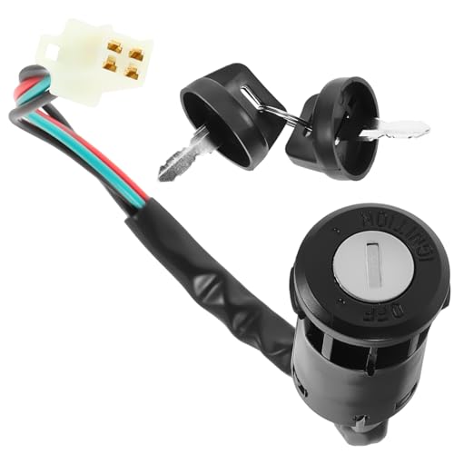 Llave de encendido universal para moto y quad kit de 4 juegos de interruptores metálicos Ciieeo 4