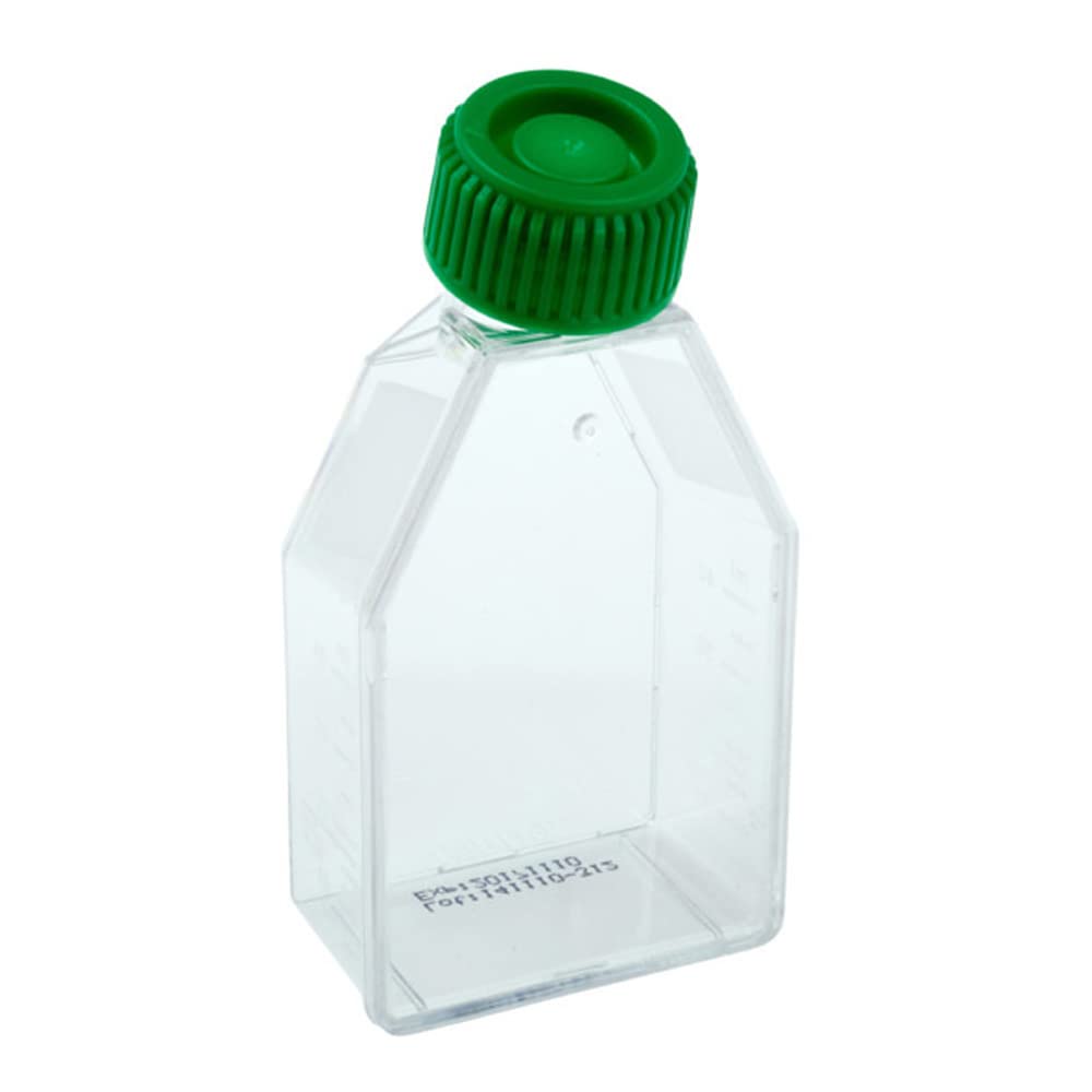 Celltreat 229330 Tissue Culture Treated Flask, Plug Seal Cap, Sterile, 250mL Capacity, 25cm2 Size (Case of 200)