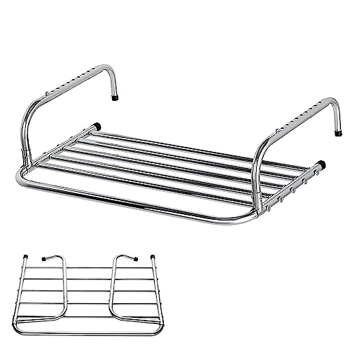 Genérico Tendedero de Interior Plegable y Extensible de Acero Inoxidable, tendedero Multifuncional para radiador con Gancho de Longitud Ajustable.