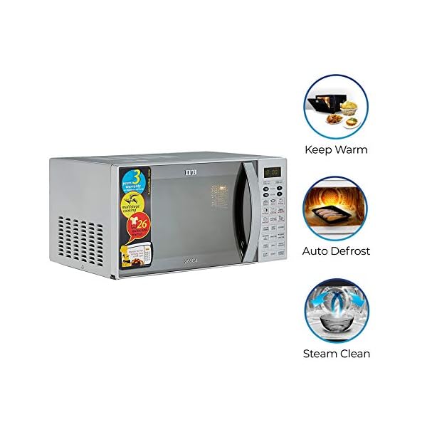 IFB 25 L Convection Microwave Oven (25SC4, Metallic Silver, With