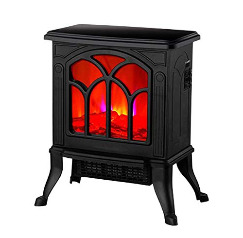 Elektrische Kaminheizung 1500W Tragbarer Freistehender Kaminofen Mit Realistischer Pp-Simulation Carbon Flame Effect Und Einstellbarer