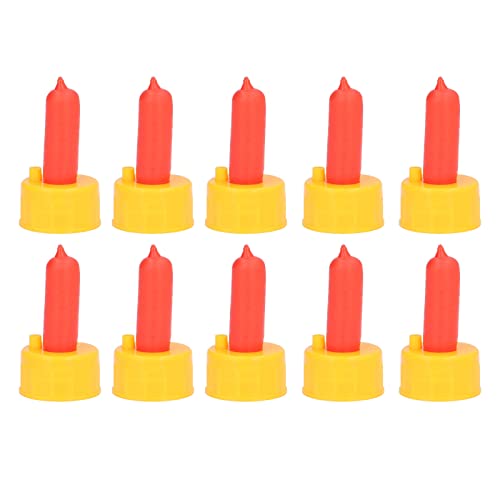 QANYEGN 10Pcs Goat Nursing Nipple, Lamb Teat Feeder Bottle, Sheep Milk Drink Nursing Feeder Nipple for Lambs and Goat