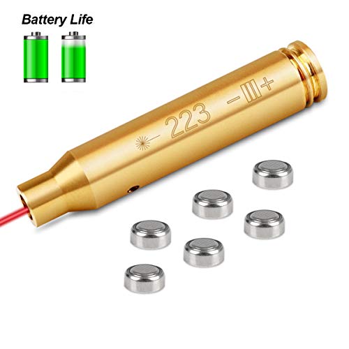 IIET Bore Sight, Laser Bore Sight Cal Red Dot Laser Boresighter 223 5.56mm