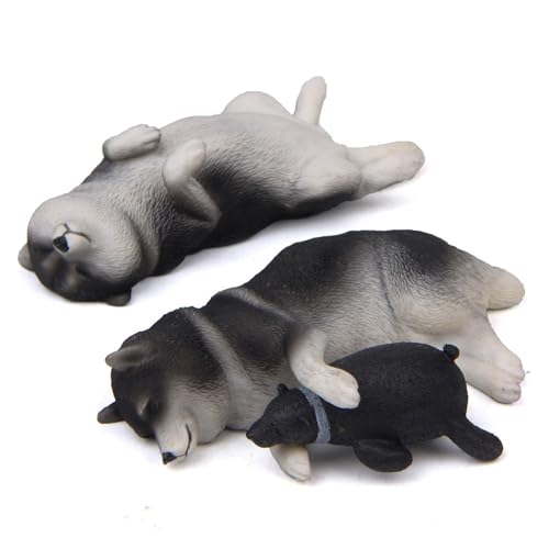 Figura Imán Decorativo Perro Dormido Kawaii Café miniatura 4