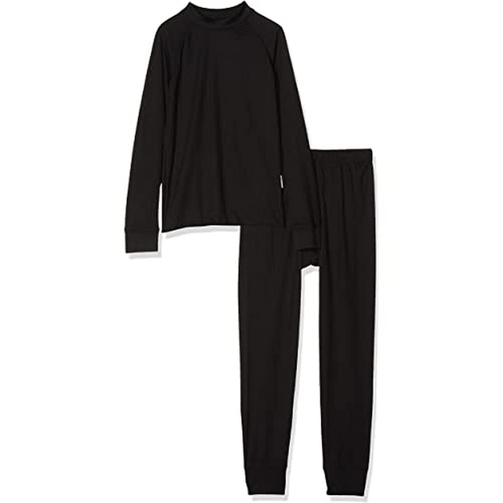 Pantz Kids Thermal Baselayer Baselayer Set - Black, 146/152