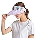 icolor Women Sun Hats UPF 50 Sun Protection Hat Summer Outdoor Neck Shield Flap Visor Hat Ponytail Hats Wide Brim Beach Hat (Lightpurple)