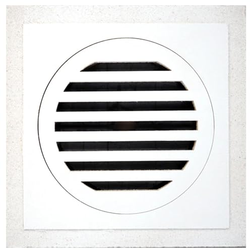 Best 6" x 6" Flush Removable Round Wall & Ceiling Supply Magnetic Vent Cover, Triple Fiber Reinforced Cement Board Grill, Paintable Metal Vent Cover, Impact Resistant Supply Vent, BA-IG-RS