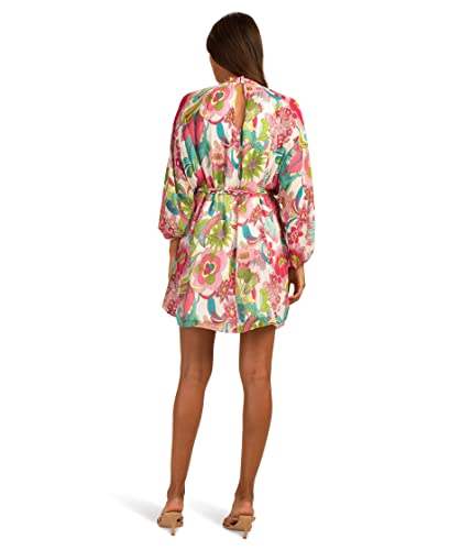 Trina Turk Women's Printed Mock Neck Dress, Multi #TOP1