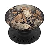 Cottagecore Aesthetic Fox PopSockets Standard PopGrip