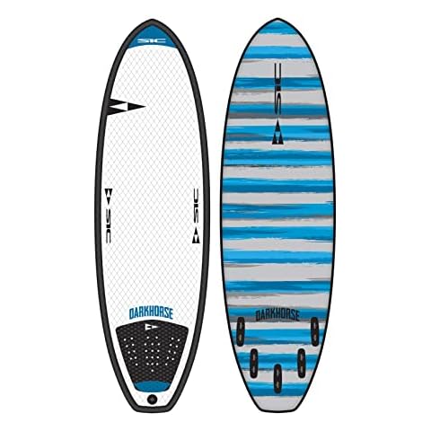 SIC Maui 5'8 DARKHORSE Performance Soft Surfboard,White Cover