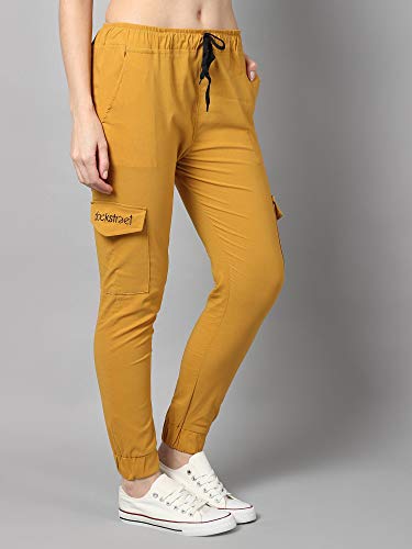 Image of dockstreetWomen Lowers Bz17mustard dckpcktprnttokko XLmustard dockstreet Pocket Design XL