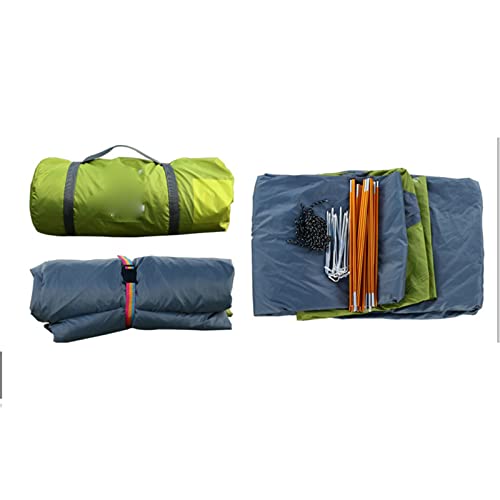 Tente de camping imperméable et résistante au vent à double couche - 5