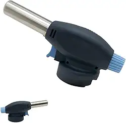 Maçarico Culinário Profissional Recarregável – Chama Ajustável, Acendimento Automático, Ideal para Crème Brûlée, Sobremesas, Churrasco e Cozinha Gourmet