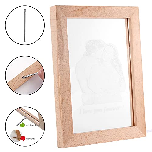 Custom Picture Frames, Personalized Usb Acrylic Led Night Light With Text & Photo Lighted Self Picture Frame Christmas Engraved Gifts For Best Friends, Mothers Day, Birthdays, Goodbyes, Grandkids #TOP3