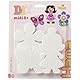Hama Perlen 4583 Große Stiftplatten 3er Set für Midi Bügelperlen mit Durchmesser 5 mm, Motive Schmetterling, Blume und Puppe in weiß, Bastelspaß für Groß und Klein