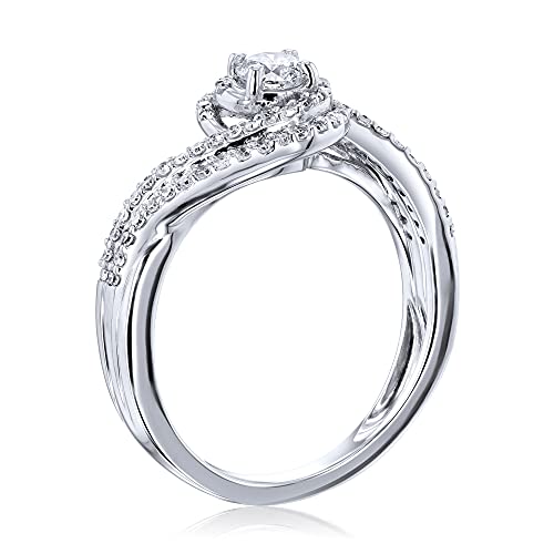 Kobelli Diamond Dual Wave Engagement Ring3