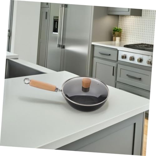 Wok de Hierro Fundido con Tapa Diseño Compacto miniatura 5