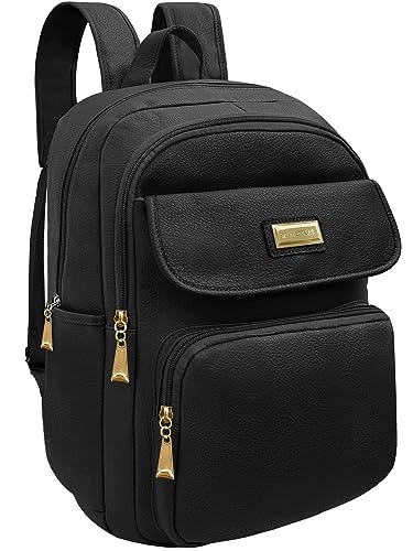 Mochila Bolsa Feminina Escolar Faculdade Notebook Adulto Juvenil Executiva Dia a Dia Trabalho (PRETO