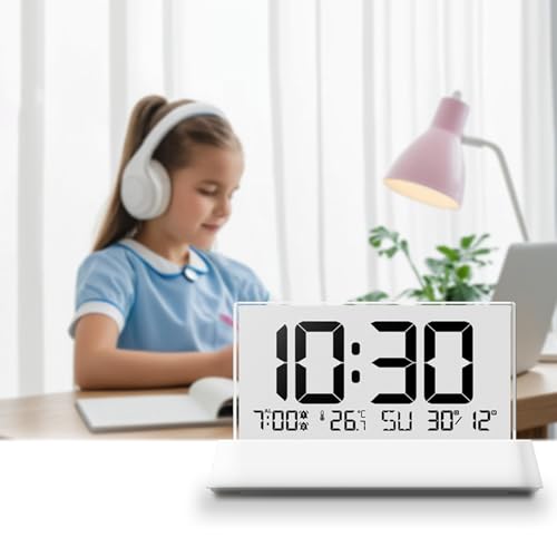 Reloj digital con higrómetro para controlar el clima interior en el hogar 3