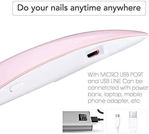Maphie Gel Nail Starter Kit with Nail Light, Mini 6ml Soak Off Gel Nail Polish, Top and Base Coat, Nail Art Manicure Tools Set