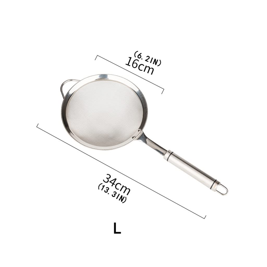Schiumarola da Cucina Skimmer da Cucina Colino Extra Large Colino fine Filtro a Rete in Acciaio Inossidabile Skimmer Colino for Uso Domestico Cucchiaio Cucchiaio Colino (Size : Small)