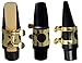 Jiayouy Tenor Sax Saxophone Mouthpiece with One Reed Golden Plated Ligature and Plastic Cap