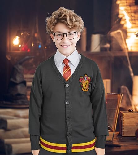 Harry Potter Hogwarts House Cardigan Sweaters, Youth and Young Adults, Unisex2