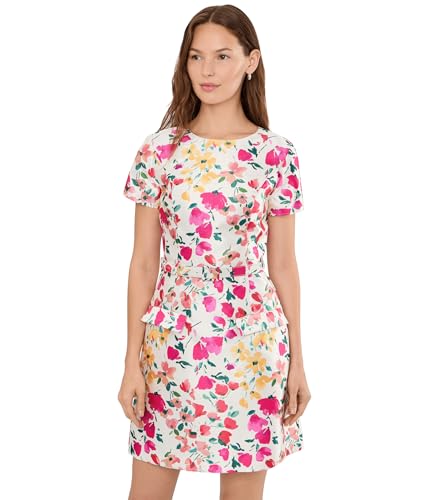 Image of Adrianna Papell Printed Mikado Short Dress