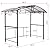 Beaunicorn 8x5ft Grill Gazebo - Outdoor Patio Canopy BBQ Shelter with Durable Steel Hardtop and Convenient Side Shelves for Enhanced Cooking Experience,Black