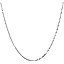 40-50CM Snake Necklace, 1.5/2MM Man Necklace, Silver Stainless Steel Chains for Father