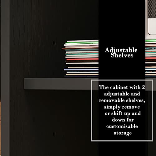 Famapy Buffet Cabinet With Storage, Farmhouse Sideboard Cabinet Serving Bar Cabinet With Drawer & Doors, Sideboards And Buffets With Storage, Beige And Black (55.1”W X 15.7”D X 30.9”H) #TOP4