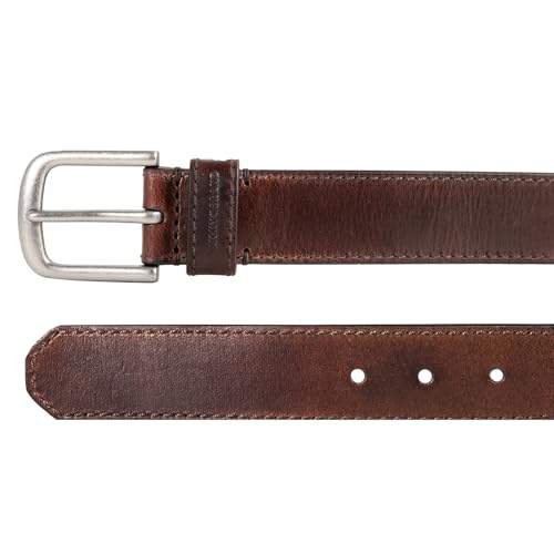 Image of Lucky Brand Men's Jeans Leather Belt| Classic| Casual| Dress| Everyday| American Heritage| Genuine Leather| Metal Buckle