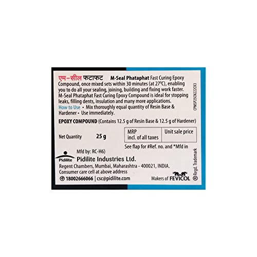 Image of Pidilite M-Seal PHATAPHAT Fast Curing EPOXY Compound 5 x 25g