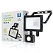 Aigostar 10W Focos LED Exterior con Sensor Movimiento,900LM Super Brillante Foco LED Exterior,IP65 Impermeable Proyector LED Exterior,4000K Blanco Natural Luz Exterior, para Jardín, Garaje, Patio