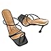UULIKE Femme Sandales Talon,Élégant Femme Bout Ouvert Escarpins Talon Aiguille Hauteur Plateforme,Couleur Unie Escarpins à Plateforme Femme à Talons Hauts Stiletto Epais Club Sexy Soirée Noir