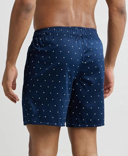 Image of Jockey NY07 Men's Super Combed Cotton Satin Weave Printed Boxer Shorts with Side Pocket
