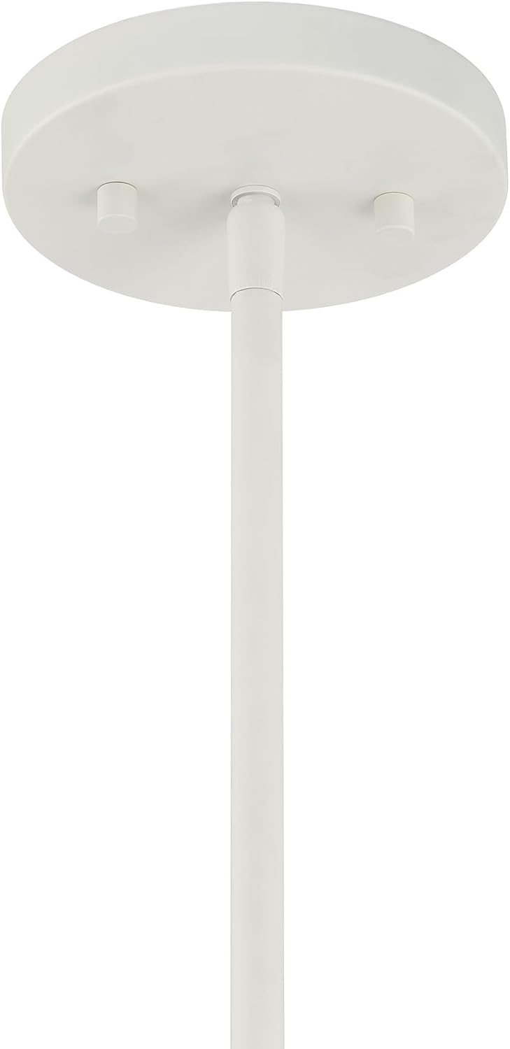 Savoy House 1-3403-6-341 Lunara Coastal White Cotton String Linear Chandelier by Breegan Jane, 6-Light 360 Total Watts, 26" H x 44" W, Cotton