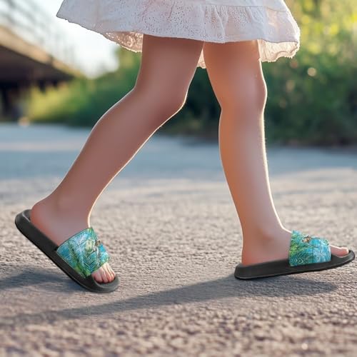 Forchrinse Animal Print Sandals for Girls Boys Summer Beach Slippers Lightweight Non Slip Pool Shower Water Shoes4