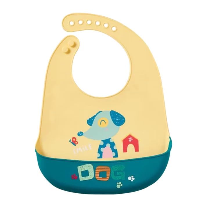 The Cheeky Kidzz Baby Silicone Feeding Bib With Adjustable Strap Waterproof Easy Stain Proof No Bad Odour | BPA Free/Soft Material Bibs with Tray/Food Catcher 6 Months To 2 Years-image-38