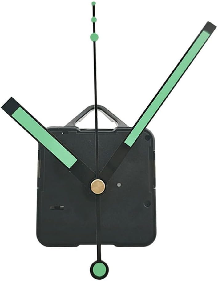 Silent Fluorescent Quartz Clock Movement DIY Kit, 69x56x16mm Luminous Wall Clock Mechanism with 13mm Shaft for 2-3mm Thick Panels, Accurate Low Noise Repair Parts for Home Decor Projects