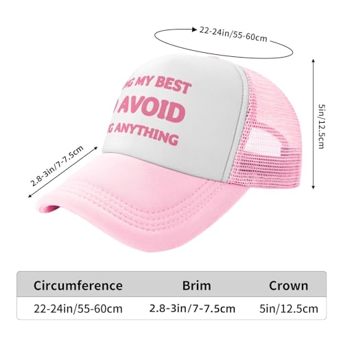 Image of Funny Trucker Hats - Weird Gag Gift for Adults, Inappropriate Joke Baseball Cap, Adjustable Mesh Hat for Men Women